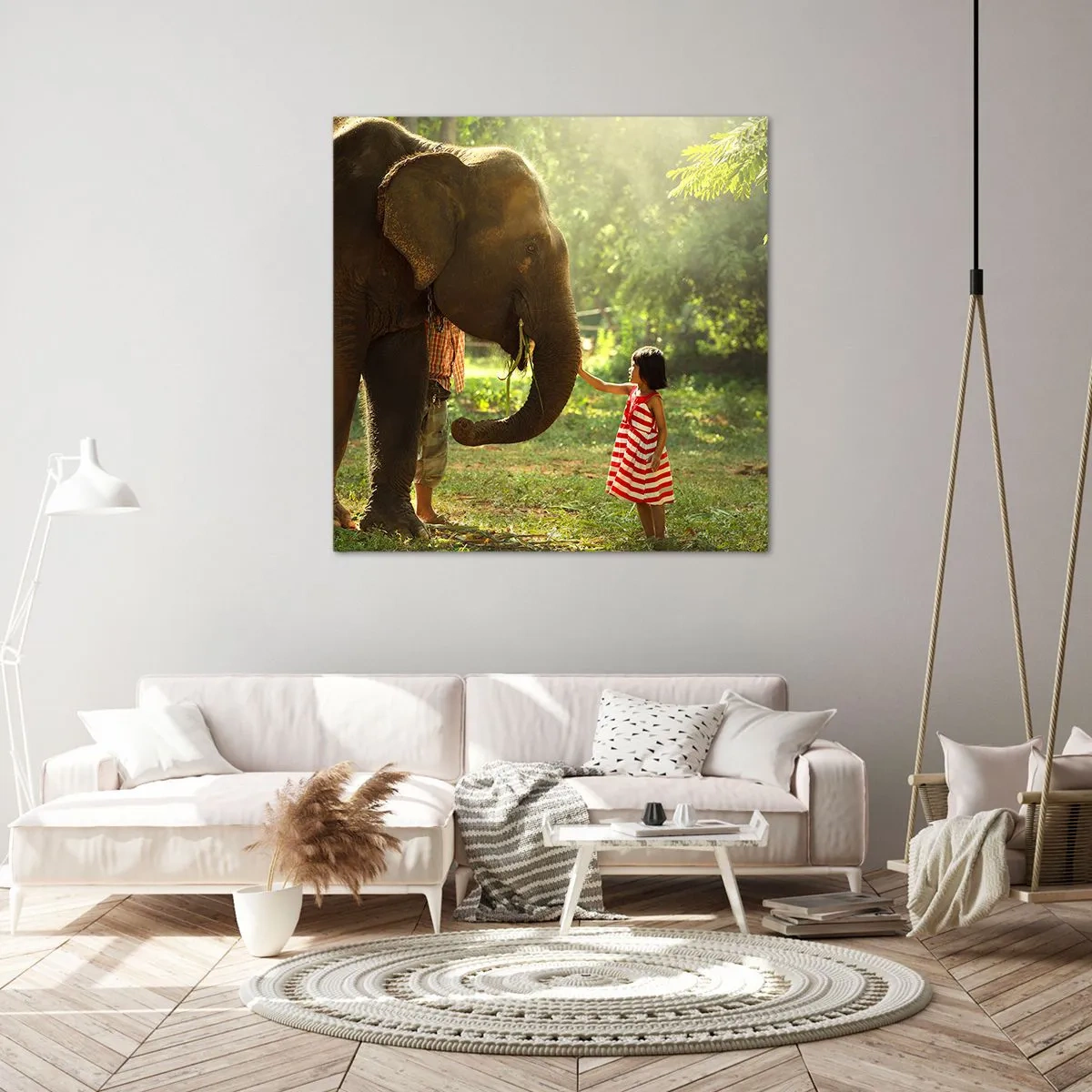 Schilderen op canvas - De kracht van vriendschap - 70x70 cm