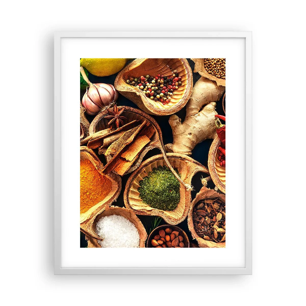 Poster in een witte lijst - Neem wat je wilt - 40x50 cm