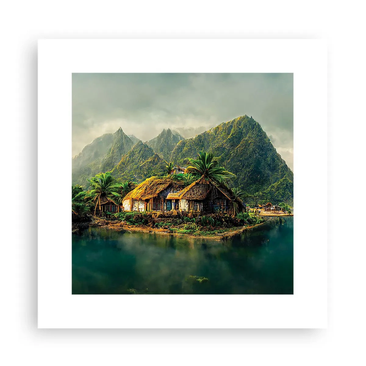 Poster - Tropisch paradijs - 30x30 cm