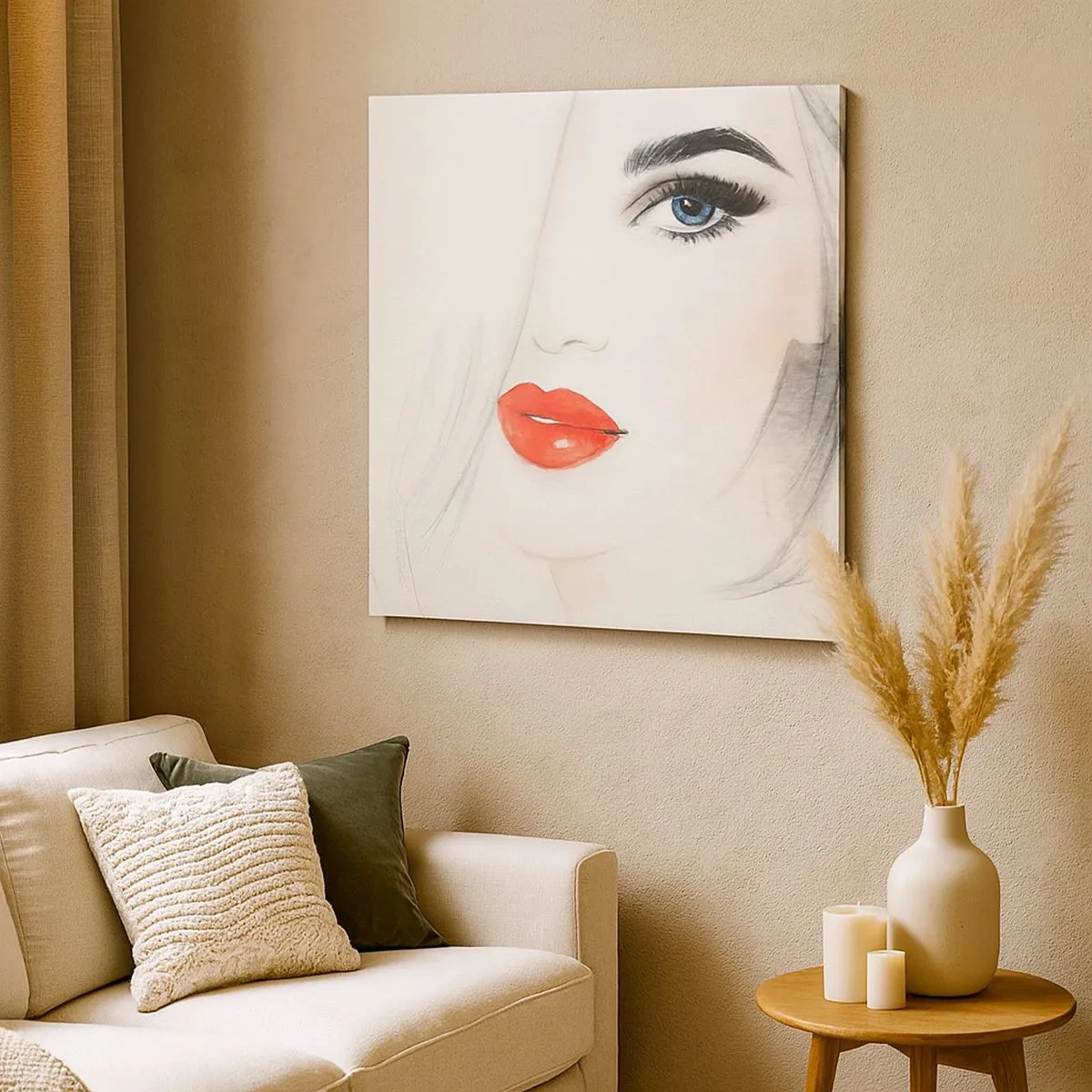 Schilderen op canvas - Het hypnotiseert en bedwelmt - 30x30 cm