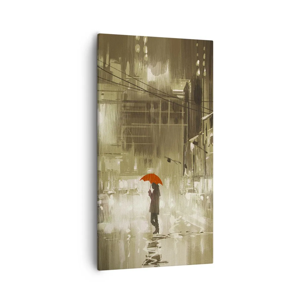 Schilderen op canvas - Alleen maar niet eenzaam - 55x100 cm