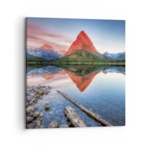 Schilderen op canvas - Warmte en koude - 70x70 cm