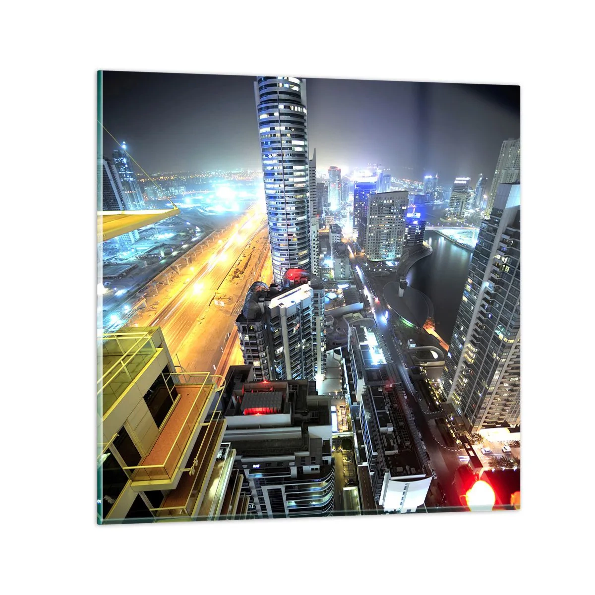 Schilderen op glas - Een wonder in de woestijn - 70x70 cm