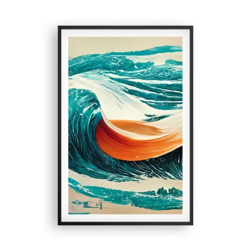 Poster in een zwarte lijst - De droom van elke surfer - 61x91 cm