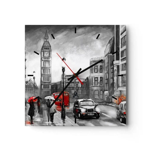 Wandklok - Klok - Helemaal geen grijze stad - 30x30 cm