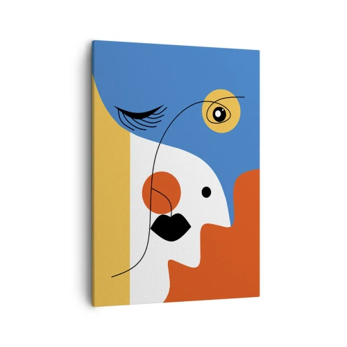 Schilderen op canvas - Gedeconstrueerd portret - 50x70 cm