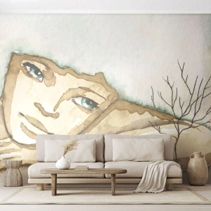 Zelfklevend Fotobehang Deluxe Sticker - De boom der poëzie groeit uit stilte - Sprookje, Abstractie, Voor kinderen - 250x175 cm