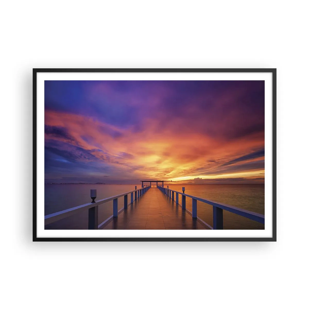 Poster in een zwarte lijst - Zonder einde - 100x70 cm