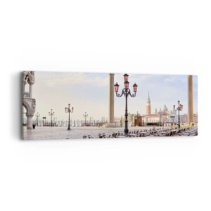 Schilderen op canvas - We nodigen je uit, alles staat klaar - 90x30 cm
