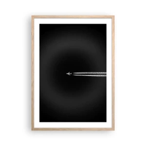 Een poster in een licht eiken lijst - Naar een andere dimensie - 50x70 cm