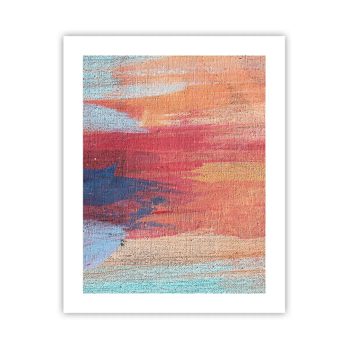 Poster - Ren door de regenboog - 40x50 cm
