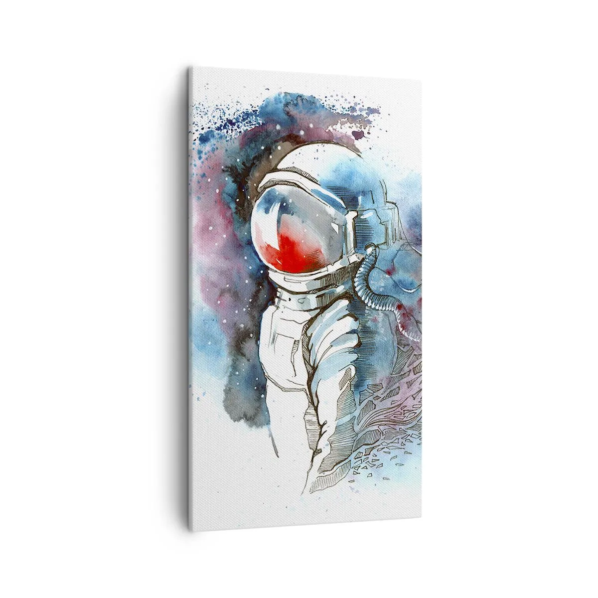 Schilderen op canvas - Alleen met de kosmos - 45x80 cm