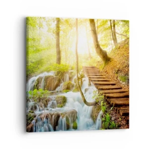 Schilderen op canvas - Een felbegeerde koelte - 30x30 cm