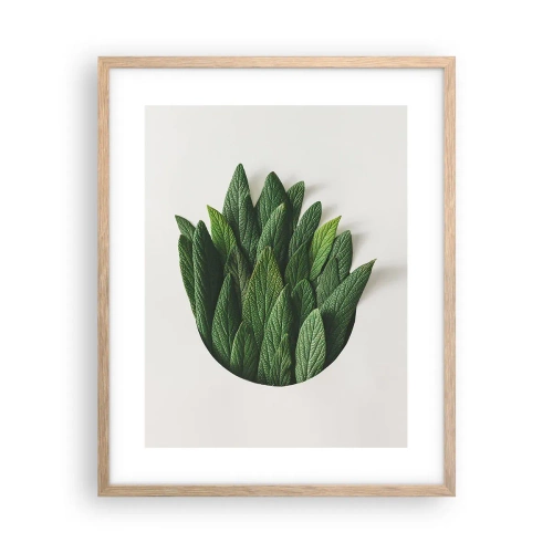 Een poster in een licht eiken lijst - Ongebreidelde nieuwsgierigheid - 40x50 cm