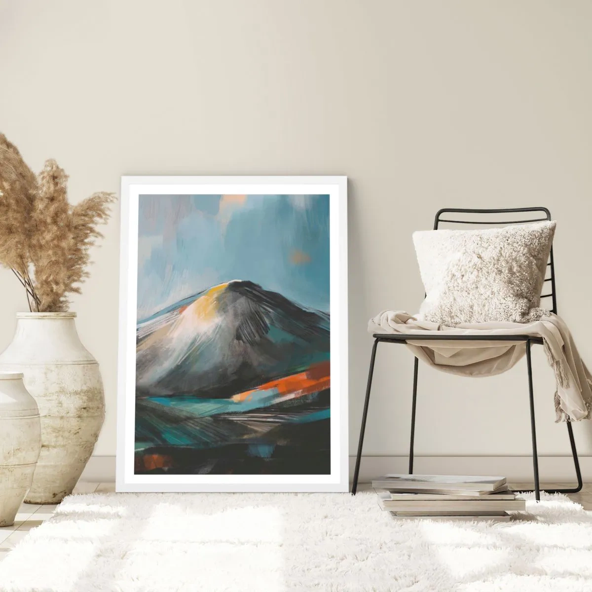 Poster in een witte lijst - Ruw en prachtig - 70x100 cm