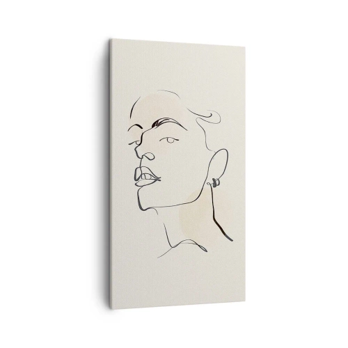Schilderen op canvas - Een trotse blik - 45x80 cm