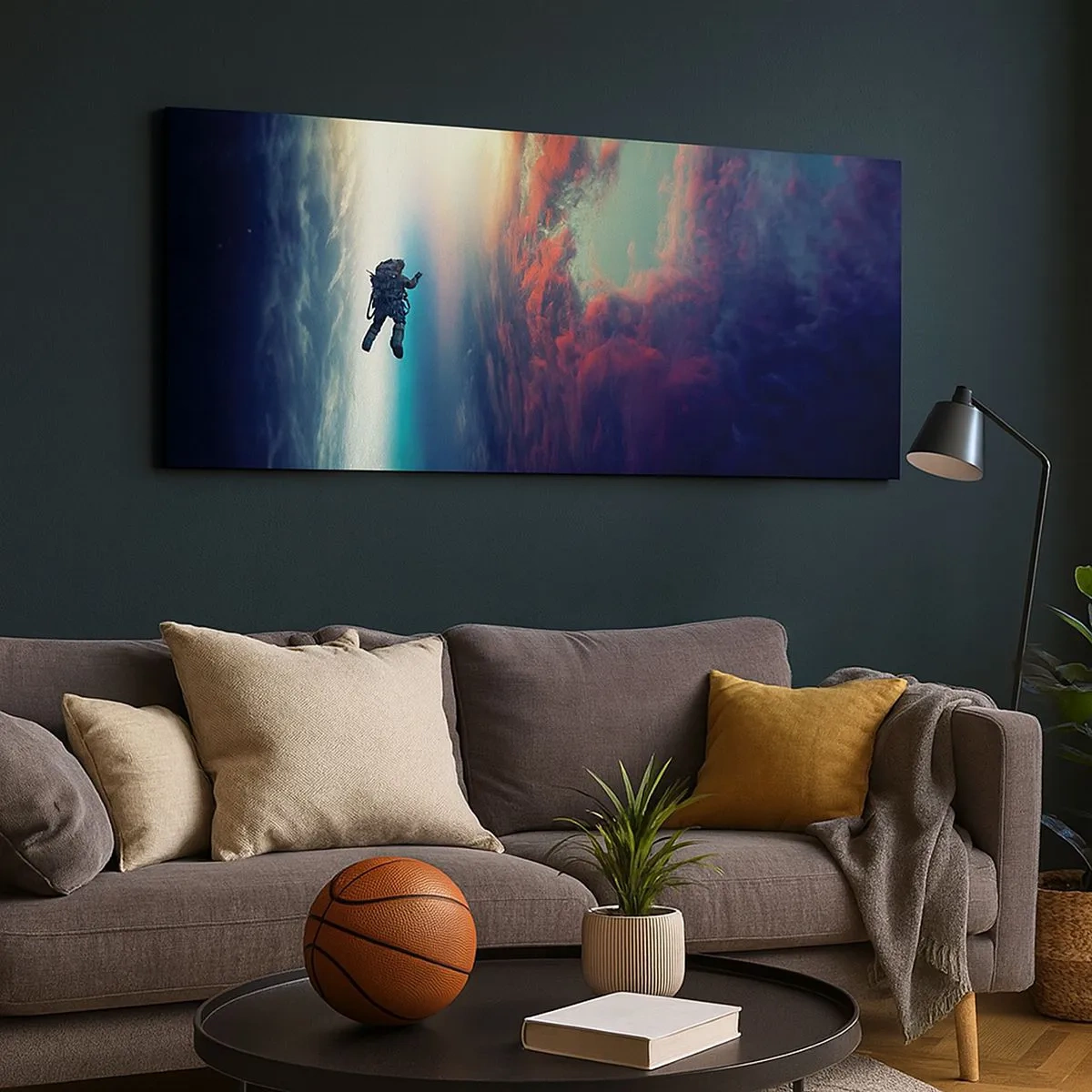 Schilderen op canvas - Ga het universum tegemoet - 100x40 cm