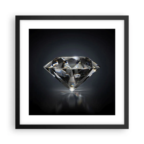 Poster in een zwarte lijst - Beste vriendinnen - 40x40 cm