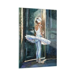 Schilderen op glas - Vóór de show-off - 50x70 cm