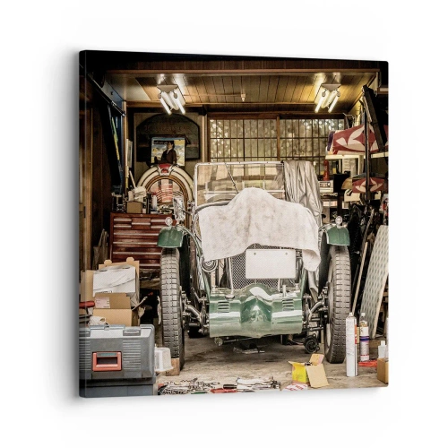 Schilderen op canvas - Terug naar het verleden - 30x30 cm