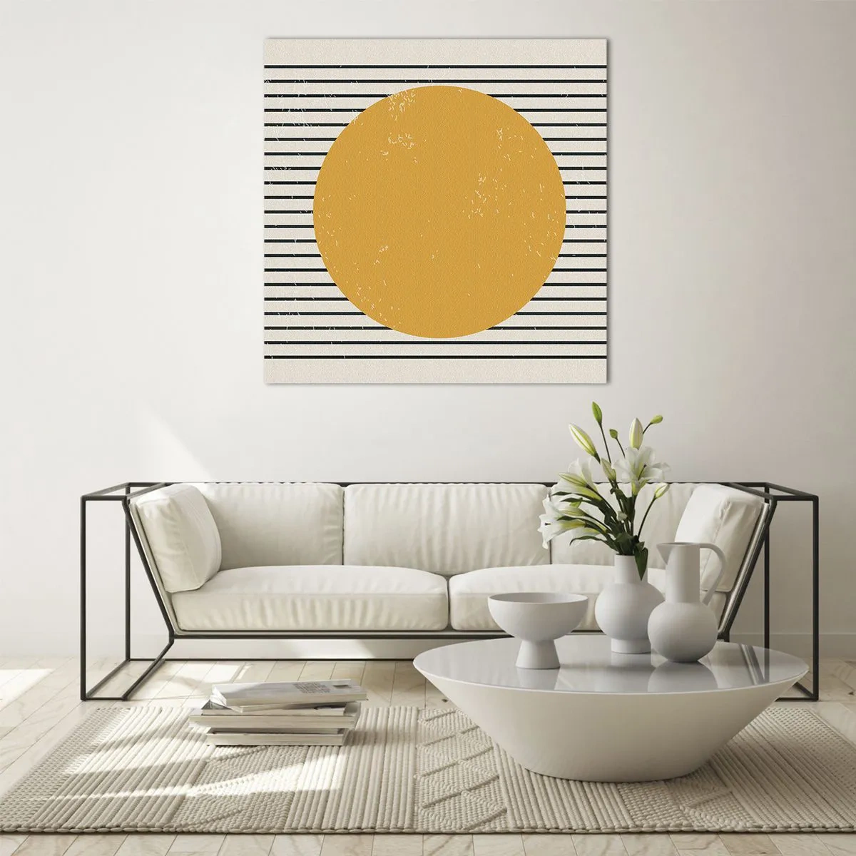 Schilderen op glas - De kracht van eenvoud - 50x50 cm