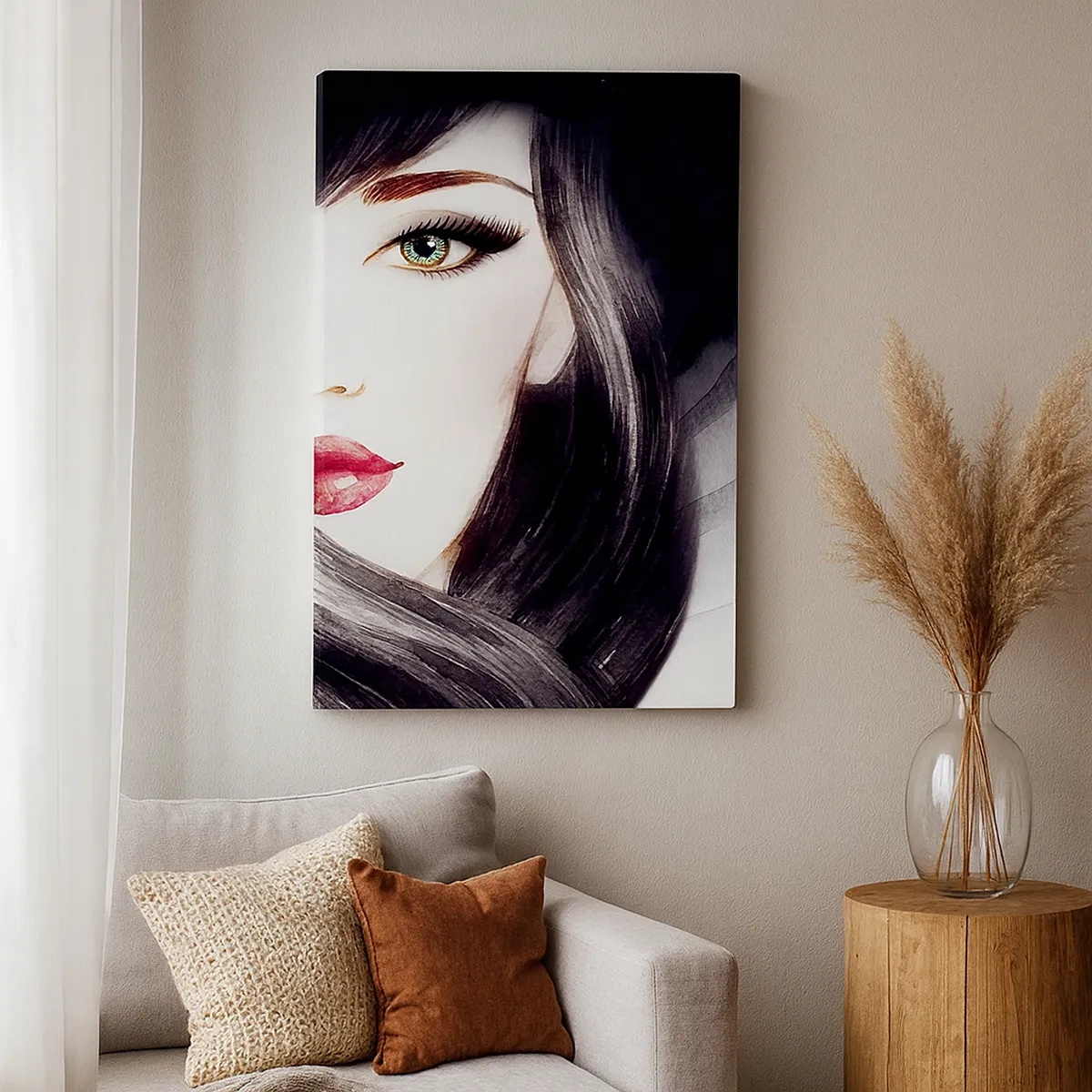 Schilderen op canvas - Saffier look - 50x70 cm