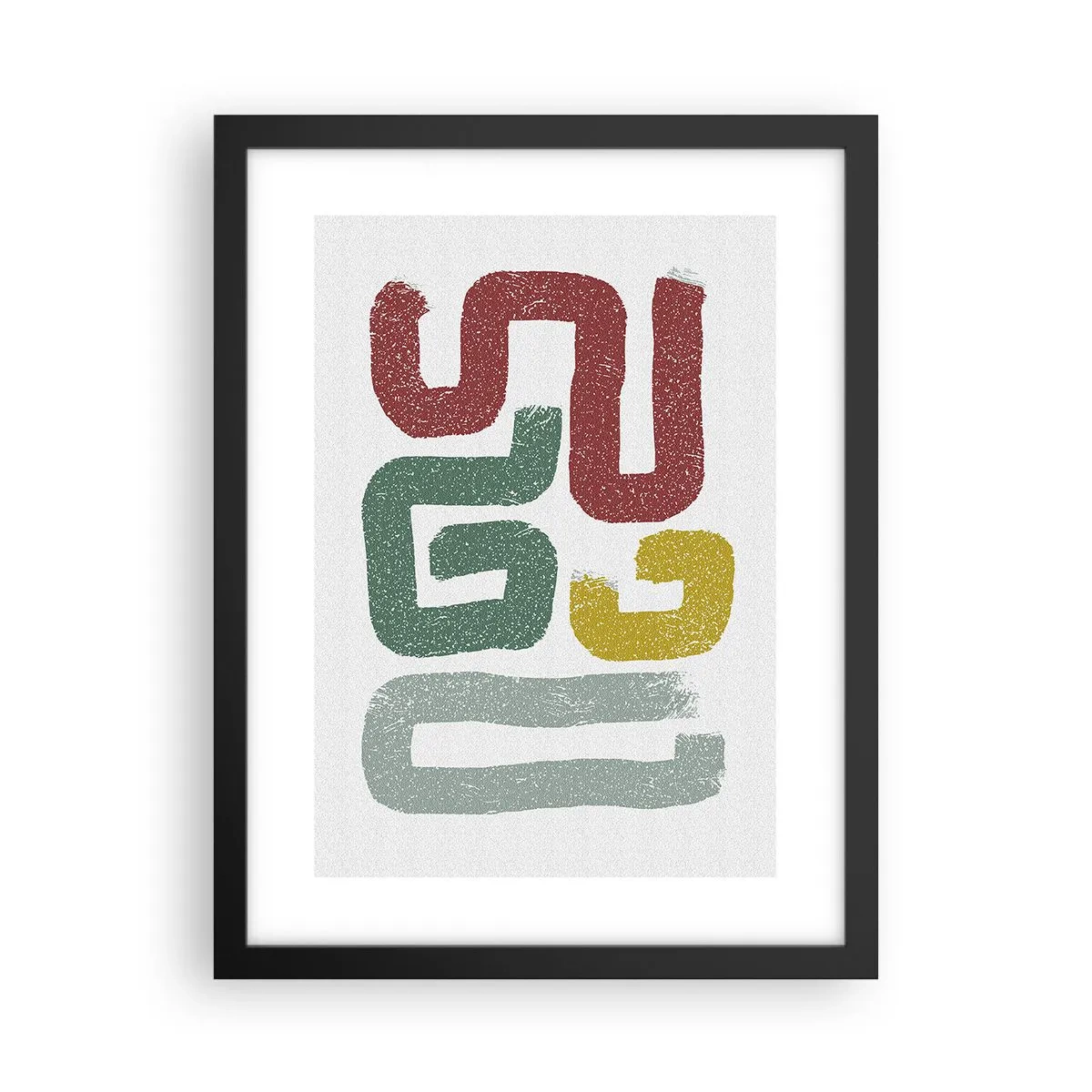 Poster in een zwarte lijst - In een onbekende taal - 30x40 cm
