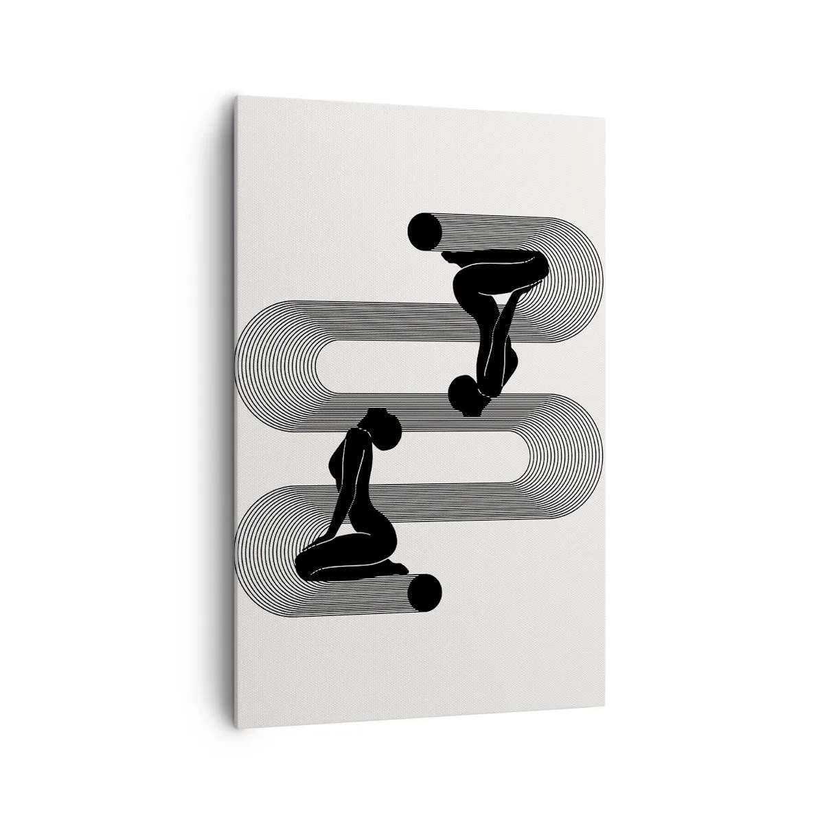 Schilderen op canvas - Sensuele symmetrie - 80x120 cm