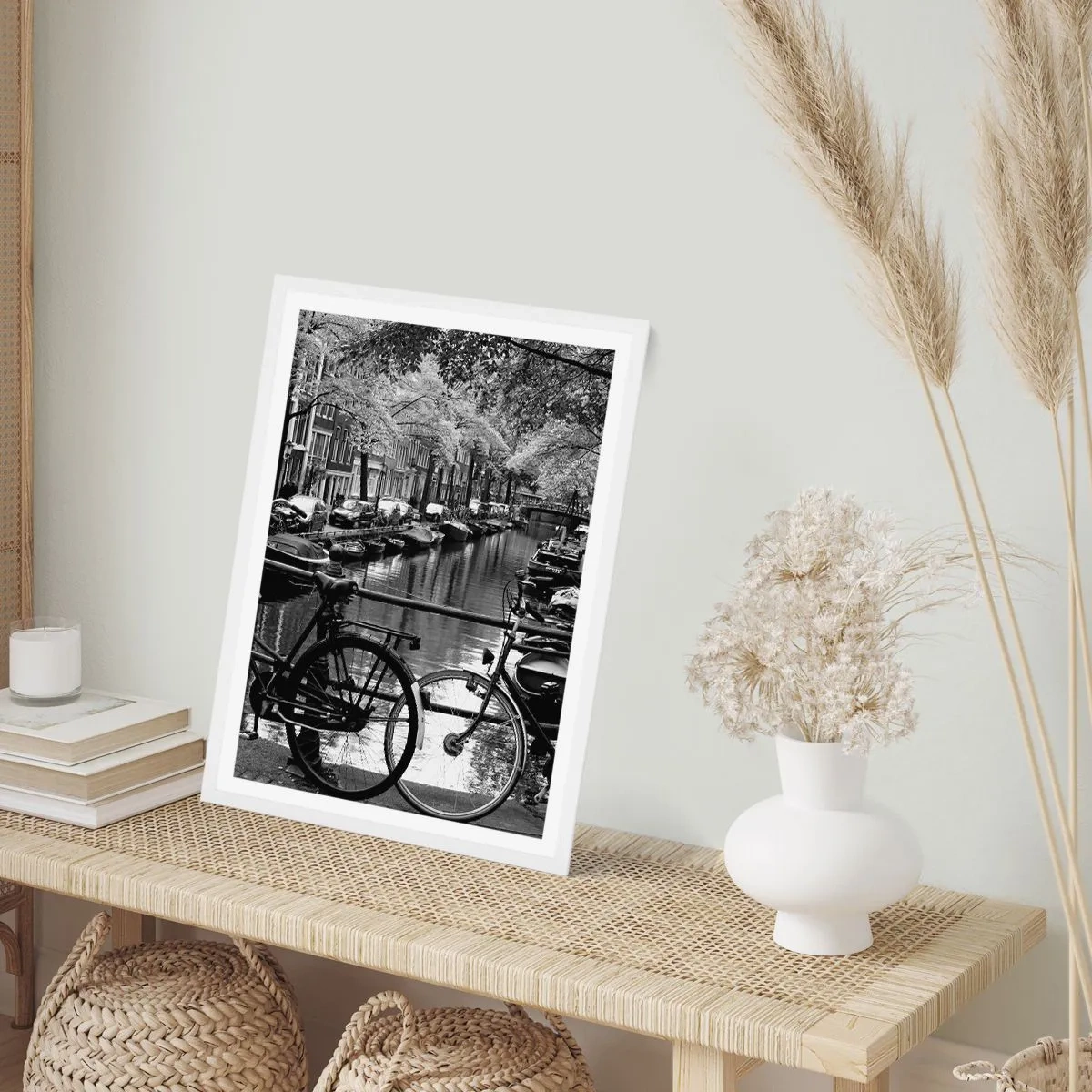 Poster in een witte lijst - Een heel Nederlands uitzicht - 50x70 cm