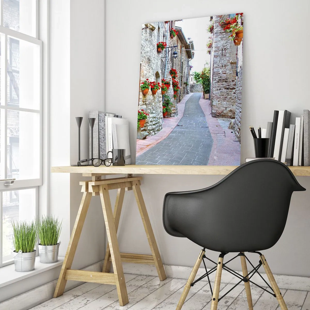 Schilderen op glas - Italiaanse sfeer - 50x70 cm