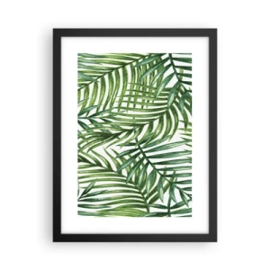 Poster in een zwarte lijst - Onder de groene luifel - 30x40 cm