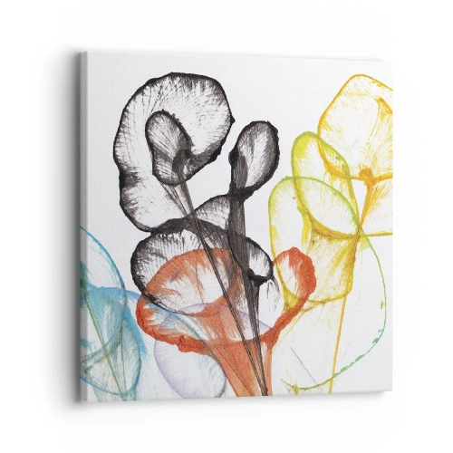 Schilderen op canvas - Bloemen met een ziel - 30x30 cm