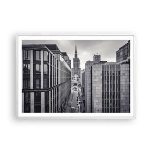 Poster in een witte lijst - Warschau vallei - 100x70 cm