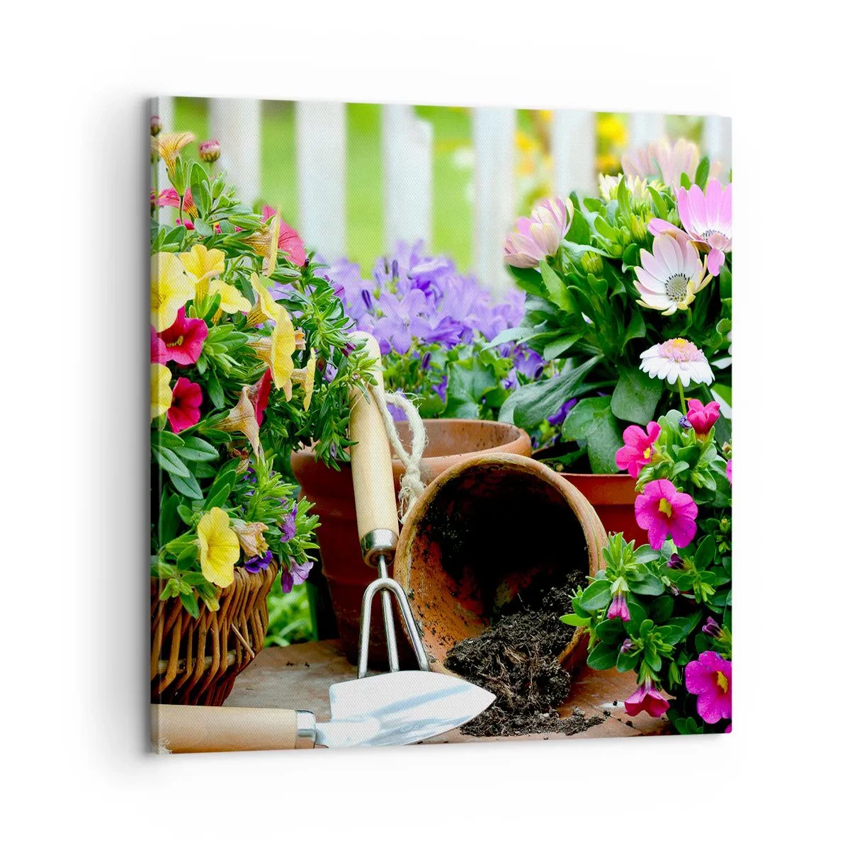Schilderen op canvas - Zofia's tuin - 60x60 cm