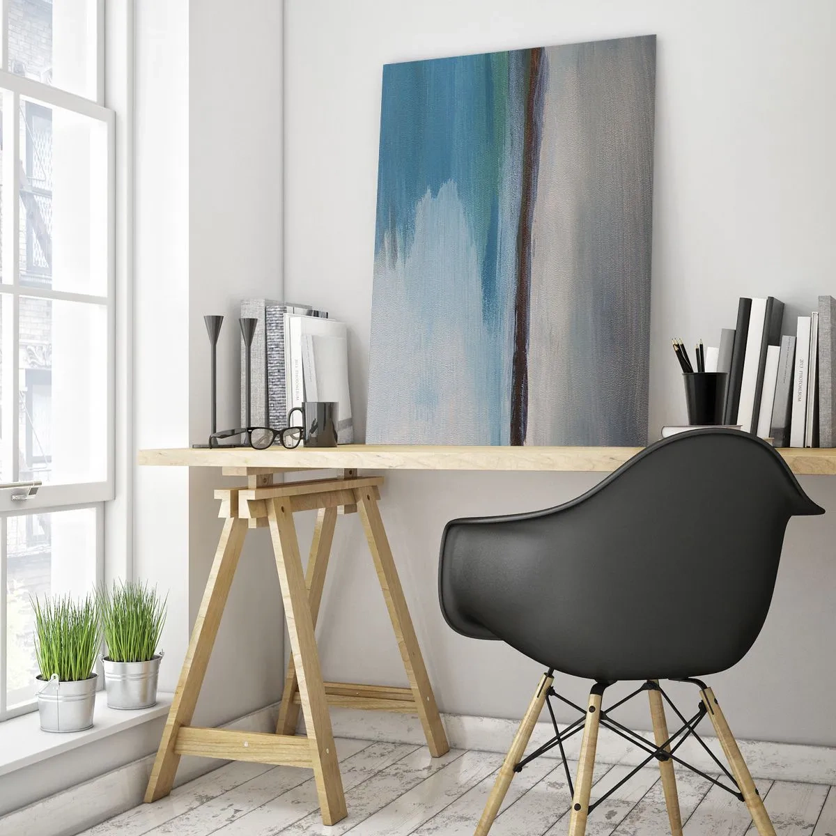 Schilderen op glas - Horizontaal landschap - 50x70 cm