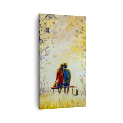 Schilderen op canvas - Een magisch moment - 55x100 cm