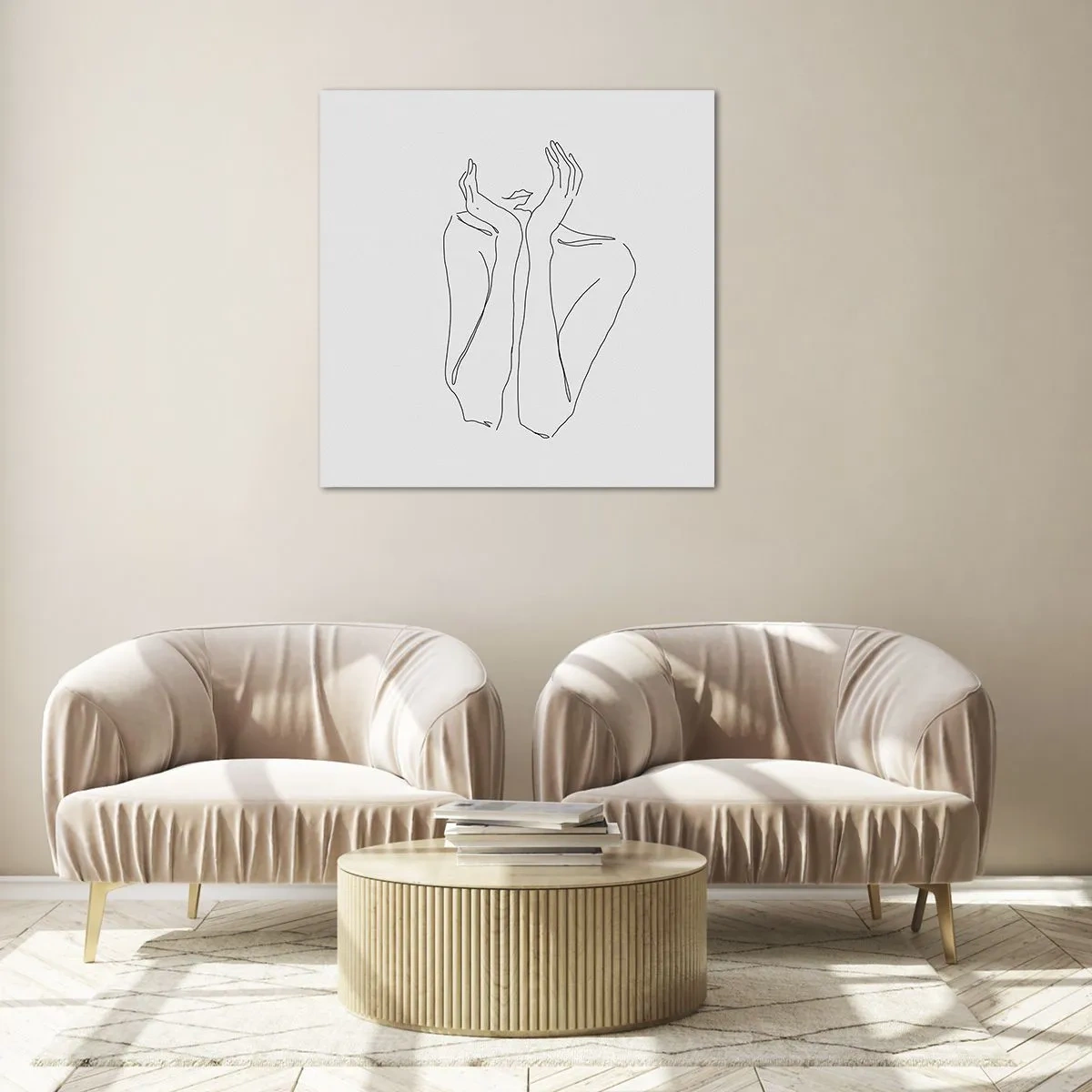 Schilderen op glas - Waar meisjes van dromen - 70x70 cm