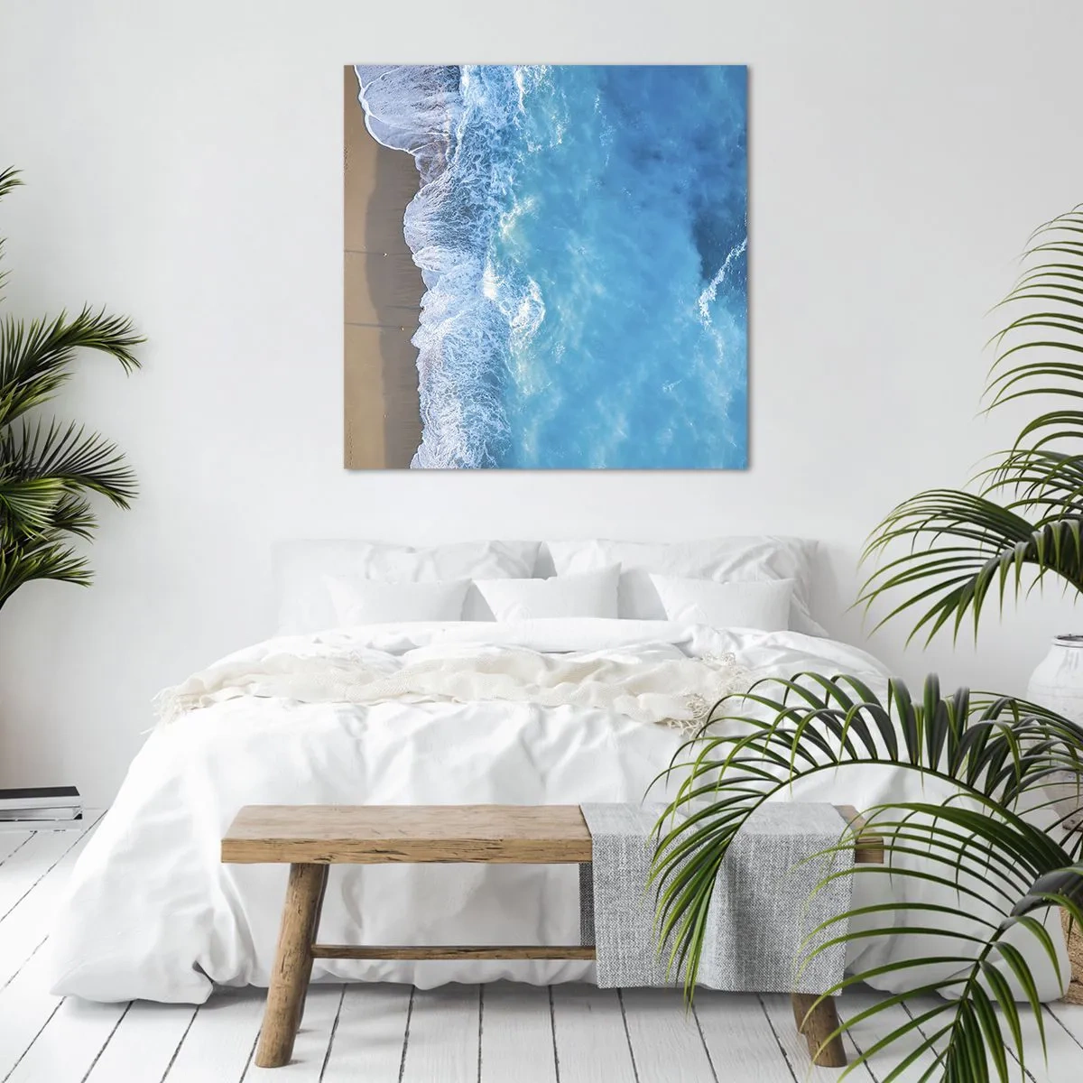 Schilderen op canvas - De kracht van blauw - 40x40 cm