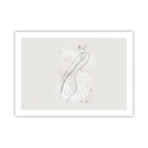 Poster - De blik dwaalt af - 70x50 cm