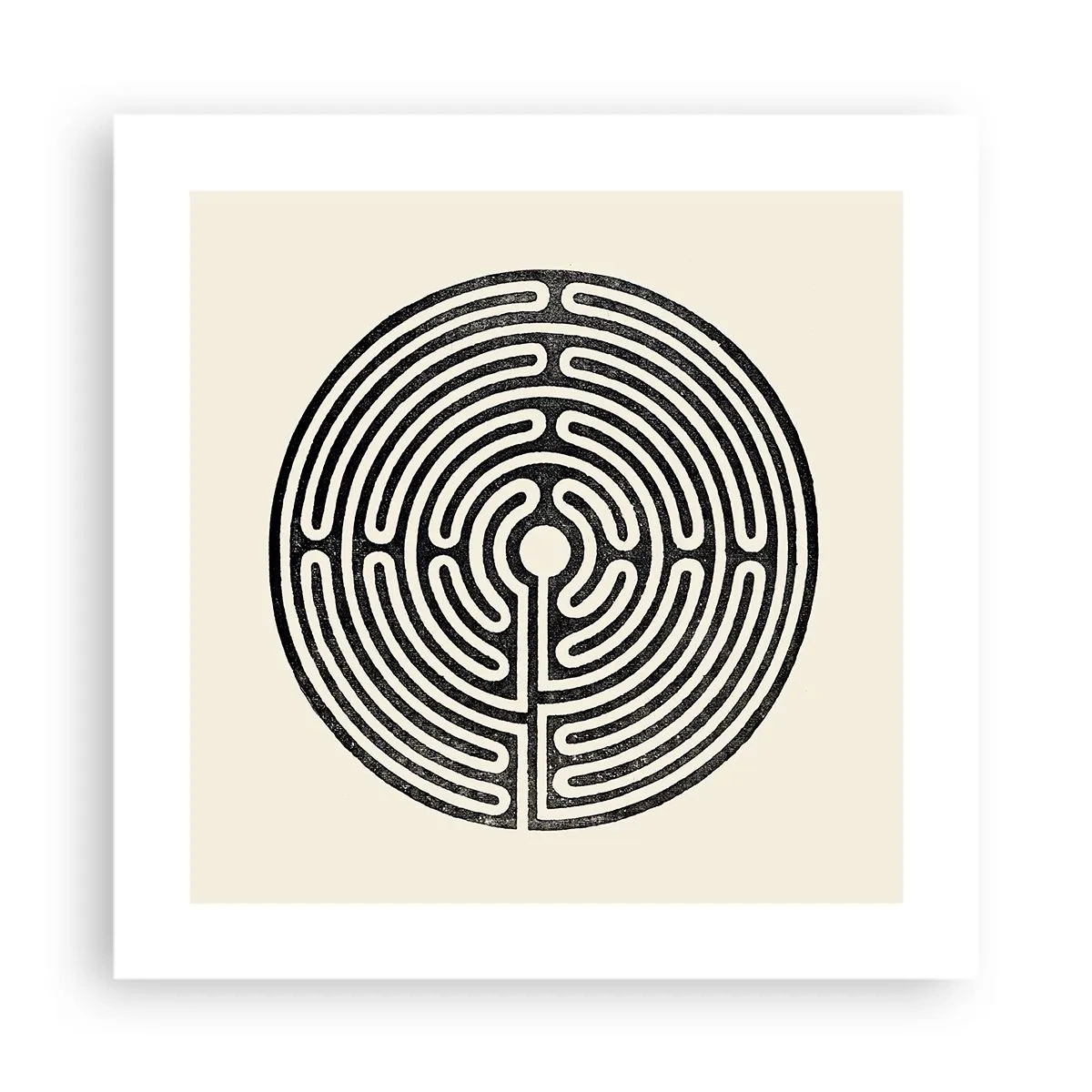 Poster - Mysterieuze orde - 40x40 cm