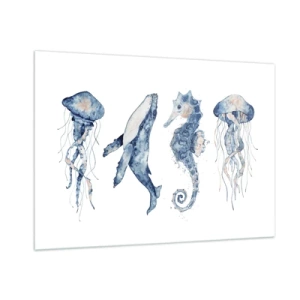 Schilderen op glas - Zee wonderen - 100x70 cm