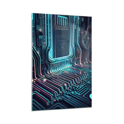 Schilderen op glas - Ik ben aan het denken… - 70x100 cm