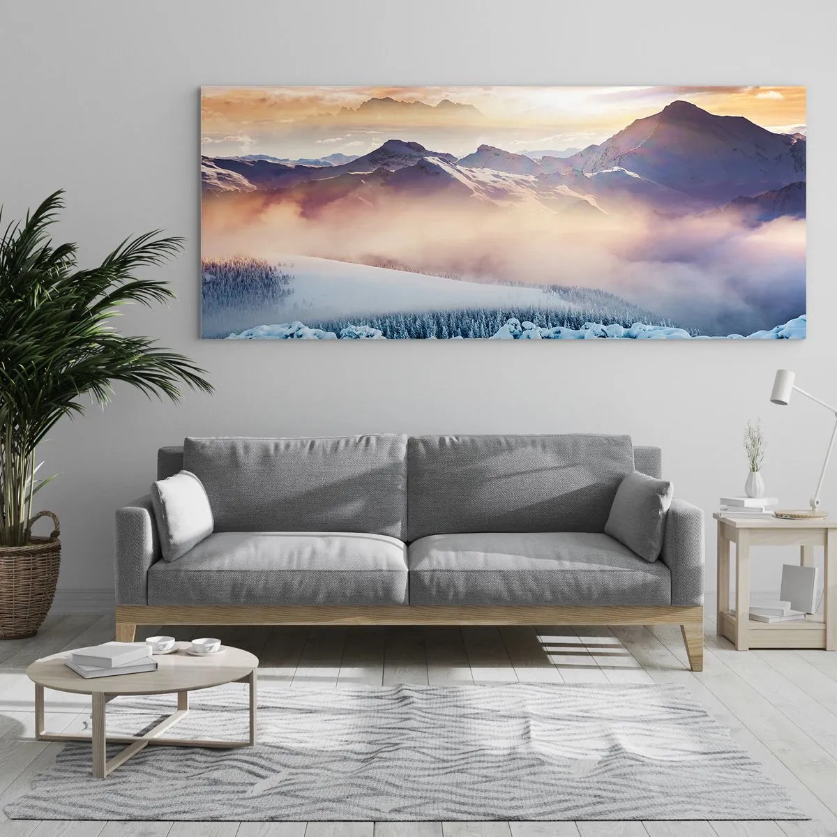 Schilderen op glas - De kracht en puurheid van de natuur - 120x50 cm