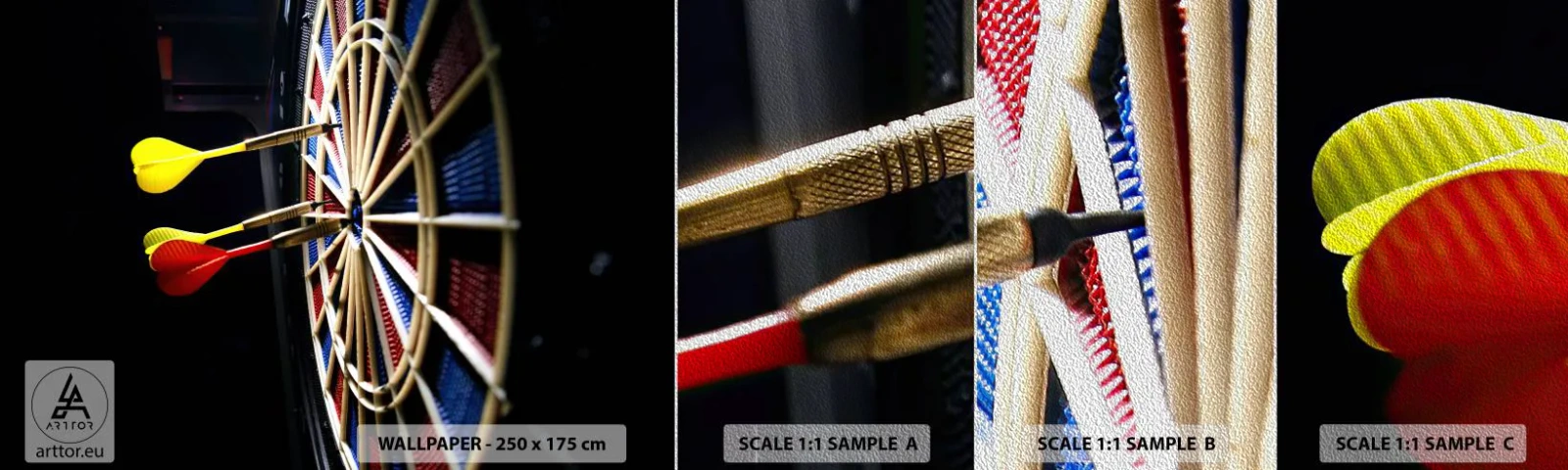 Fotobehang Monster Premium Sand - De spikerop de kop - Sport, Rivaliteit, Spel - 100x30 cm