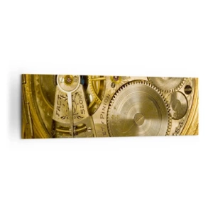 Schilderen op canvas - Ga met de tijd mee - 160x50 cm