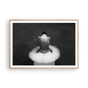 Een poster in een licht eiken lijst - Het bloeit gewoon - 100x70 cm