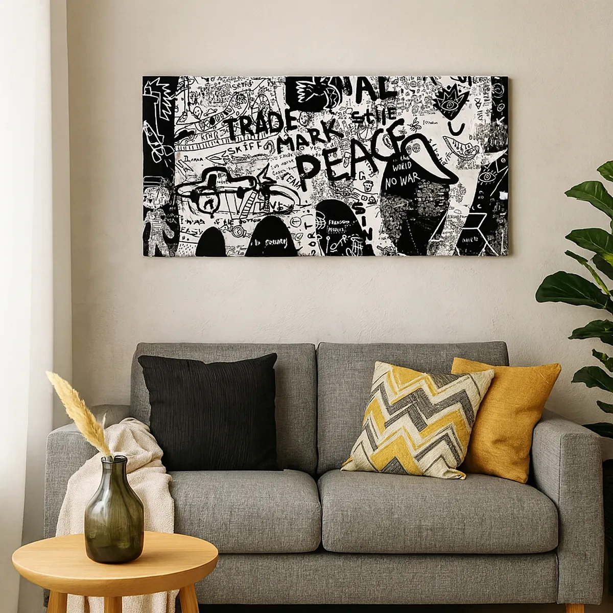 Schilderen op canvas - Rijke straatwereld - 30x30 cm