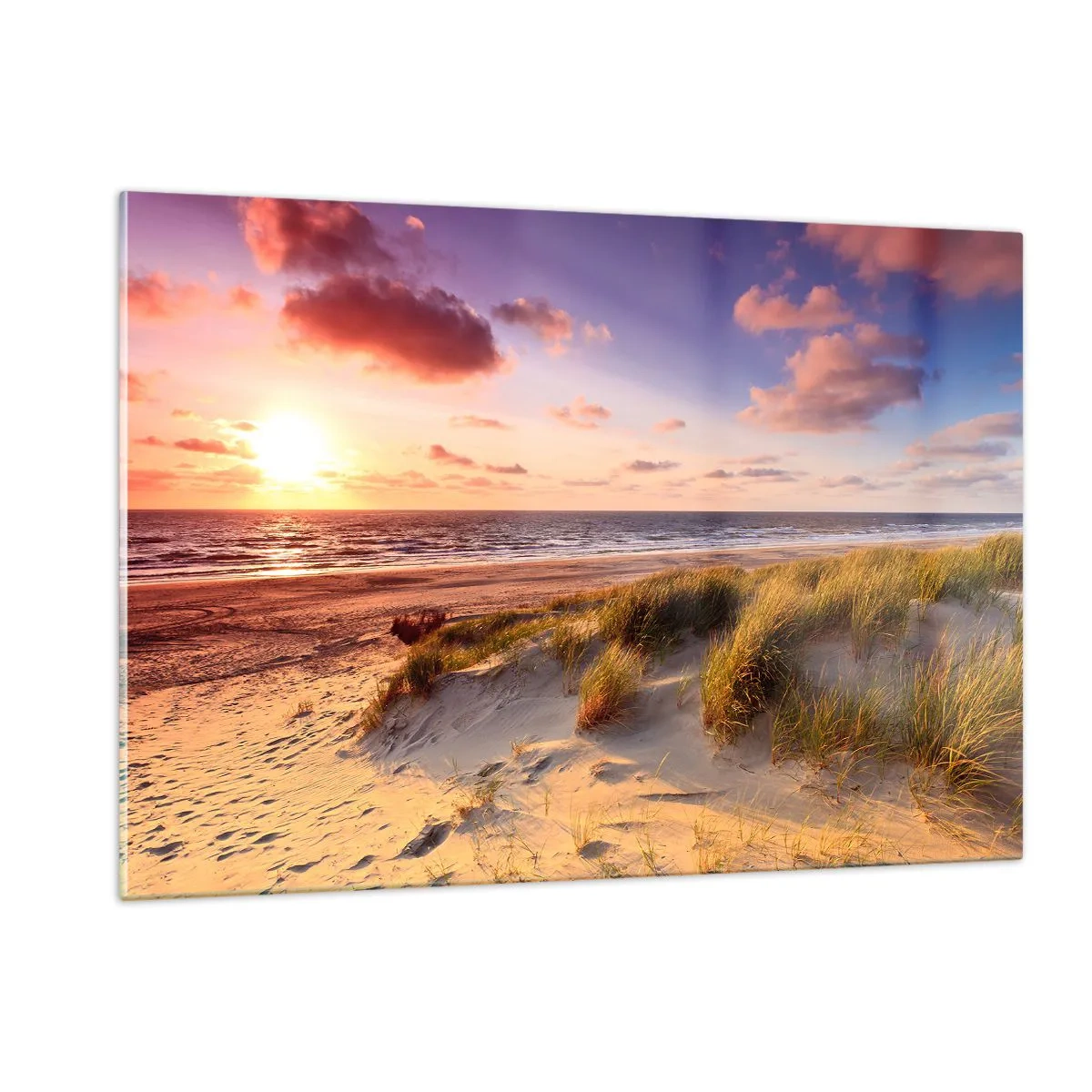 Schilderen op glas - De lucht ruikt al in de zomer - 120x80 cm