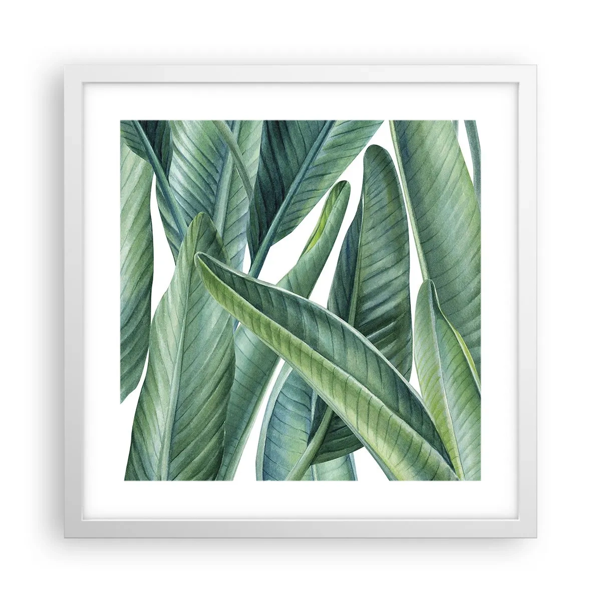 Poster in een witte lijst - Groen zelf - 40x40 cm