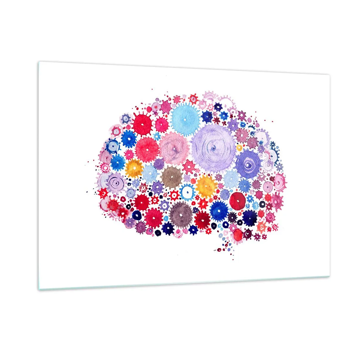 Schilderen op glas - De meest perfecte machine van de natuur - 120x80 cm